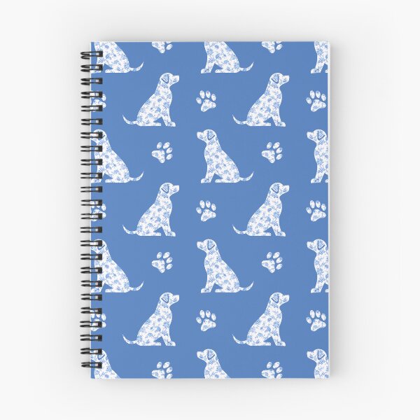 Item preview, Pretty Dog Blue White Flower Toile designed and sold by KelseyNY.