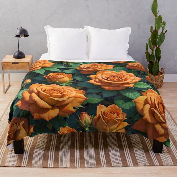Artikelvorschau, Orange Rosen Blumenmuster Design entworfen und verkauft von TheArtOfPat.