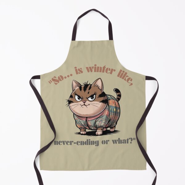 Item preview, So... is winter like, never-ending or what? Grumpy Winter Cat Funny Winter Design Unisex Heavy Blend™ Hooded Sweatshirt designed and sold by piketo.