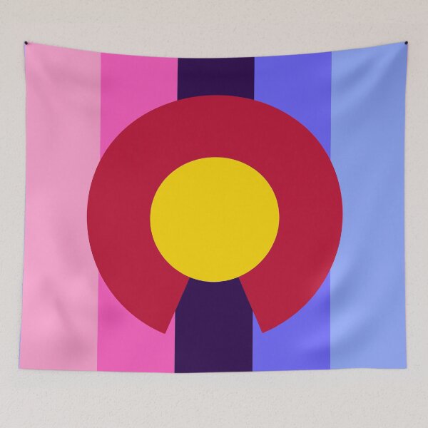 Item preview, Colorado Omnisexuality Pride Flag Vertical designed and sold by WokeBespoke.