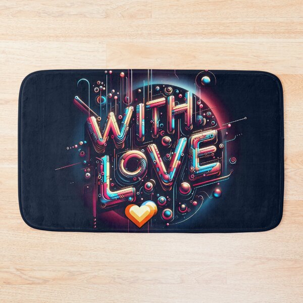 Item preview, With Love, typography designed and sold by maxmaj.
