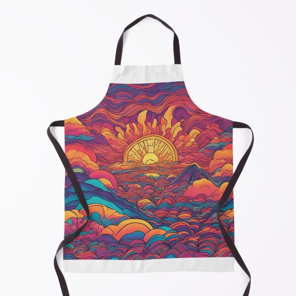 Item preview, Retro trippy sunset designed and sold by NicMacTees.