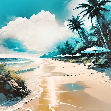 Artwork thumbnail, Beachside Bliss by Sanctum Icons