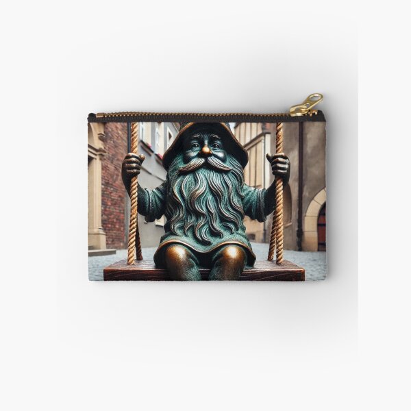 Item preview, Thinking of Wroclaw - Gnome on Swing designed and sold by Purrfecta.