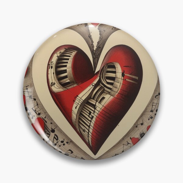 Item preview, heart shaped violin design for musicians designed and sold by Arte2077.
