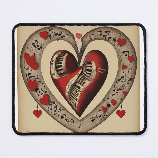 Item preview, heart shaped violin design for musicians designed and sold by Arte2077.