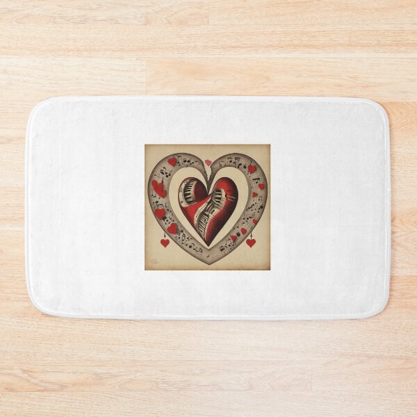 Item preview, heart shaped violin design for musicians designed and sold by Arte2077.