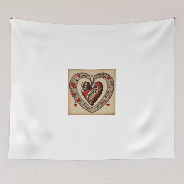 Item preview, heart shaped violin design for musicians designed and sold by Arte2077.