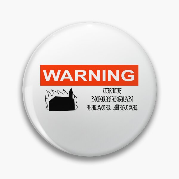 Item preview, Warning: True Norwegian Black Metal designed and sold by Adam Florian.