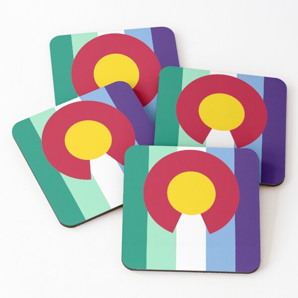 Item preview, Colorado Gay Male Pride Flag Vertical designed and sold by WokeBespoke.