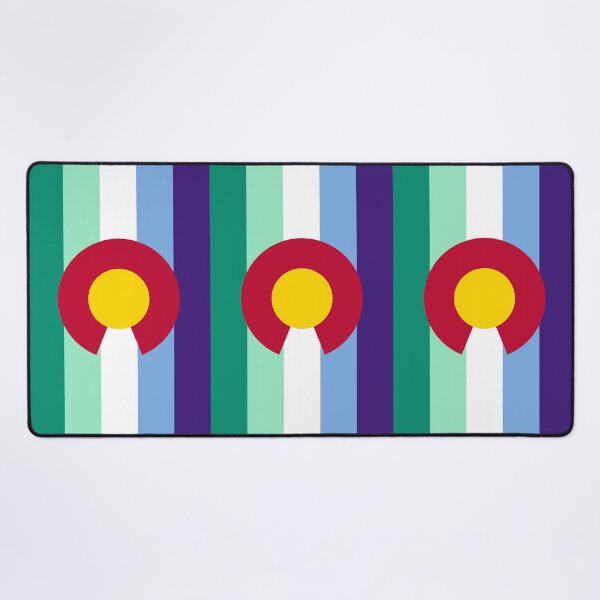 Item preview, Colorado Gay Male Pride Flag Vertical designed and sold by WokeBespoke.