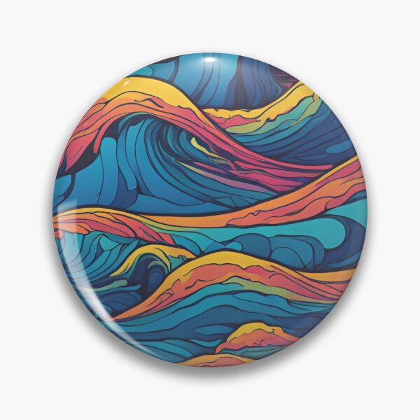 Item preview, Retro Waves Pattern designed and sold by NicMacTees.