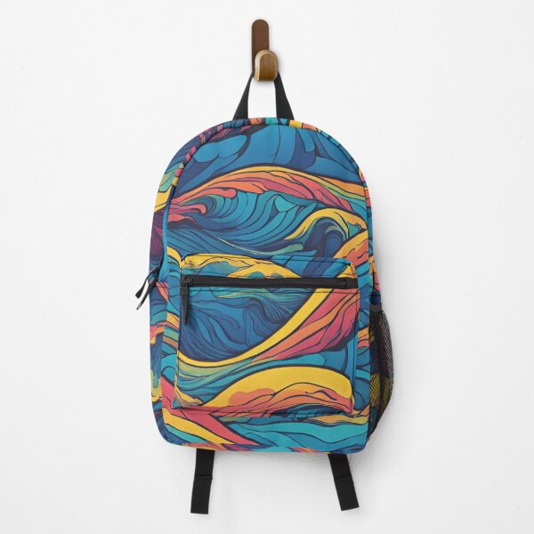 Item preview, Retro Waves Pattern designed and sold by NicMacTees.