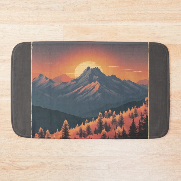Item preview, Mountain sunset print designed and sold by NicMacTees.