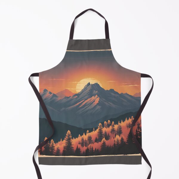 Item preview, Mountain sunset print designed and sold by NicMacTees.