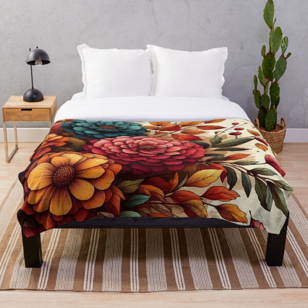 Item preview, Colorful Fall Autumn Flowers and Foliage  designed and sold by GraphicsClub.