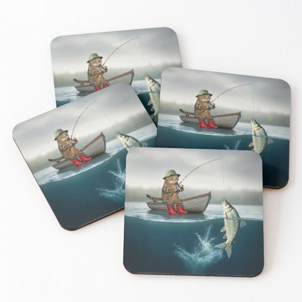 Item preview, The Big Catch: Cat Fishing in Crystal Waters designed and sold by CorbinHenry.