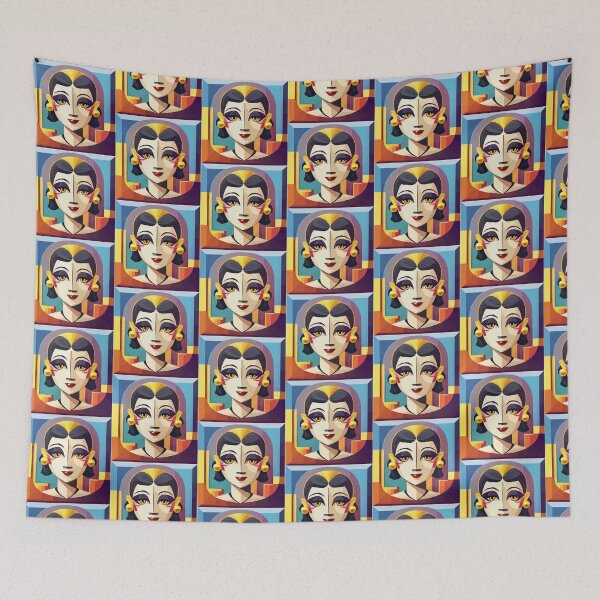 Aperçu de l'œuvre emoji cubiste créée et vendue par Andre Faubert.