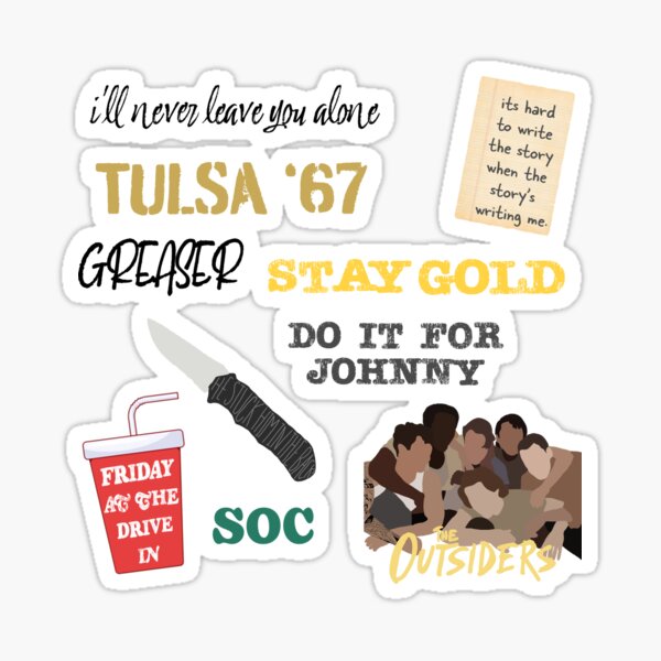 Item preview, The outsiders musical sticker set (order as M or L) designed and sold by sydnirotenberg.