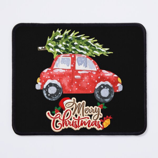 Item preview, Red Christmas Car with Tree designed and sold by muitee.