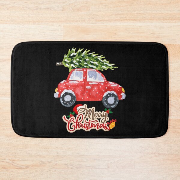 Item preview, Red Christmas Car with Tree designed and sold by muitee.