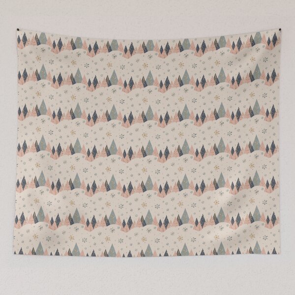 Item preview, Retro Cute Christmas Pattern with Snowflakes designed and sold by SamJanner.