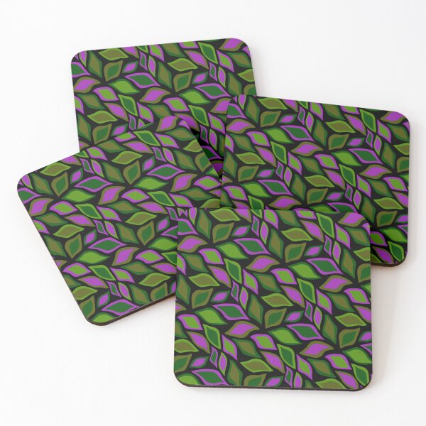Item preview, PRETTY GREEN AND PURPLE LEAF PATTERN, NATURE PRINTS designed and sold by larissa-myrie.