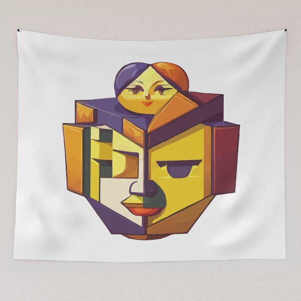 Aperçu de l'œuvre emoji cubiste créée et vendue par Andre Faubert.