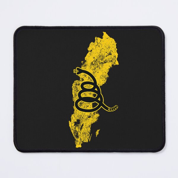 Item preview, Distressed SWEDEN - Freedom Is The Superpower - Modern Minimal Gadsden Snake Flag - Dont Tread On Me design designed and sold by pelagio.