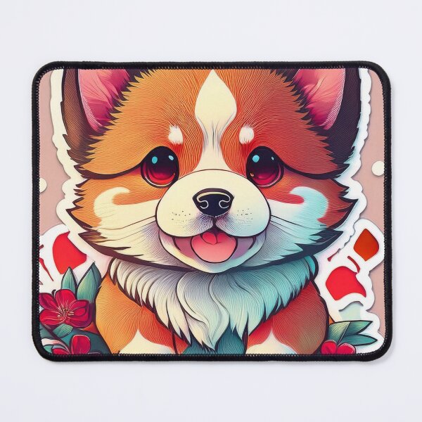 Item preview, Charming Corgi: Floral Delight designed and sold by EidansEmpire.