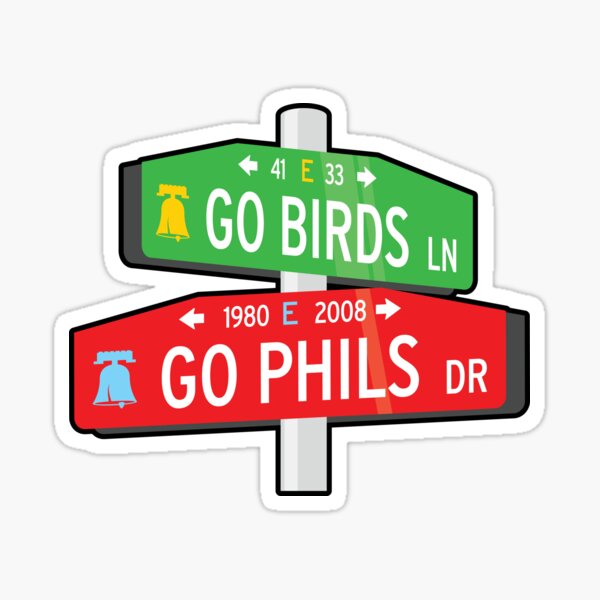 Item preview, Go Phils Go Birds Street Sign designed and sold by rtsmryan.