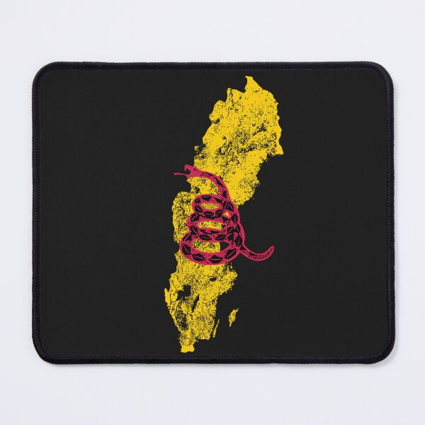 Item preview, Distressed SWEDEN - Freedom Is The Superpower - Gadsden Snake Flag - Dont Tread On Me design Red Version designed and sold by pelagio.