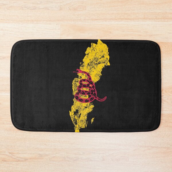 Item preview, Distressed SWEDEN   - Freedom Is The Superpower -  Gadsden Snake Flag - Dont Tread On Me design Red Version designed and sold by pelagio.