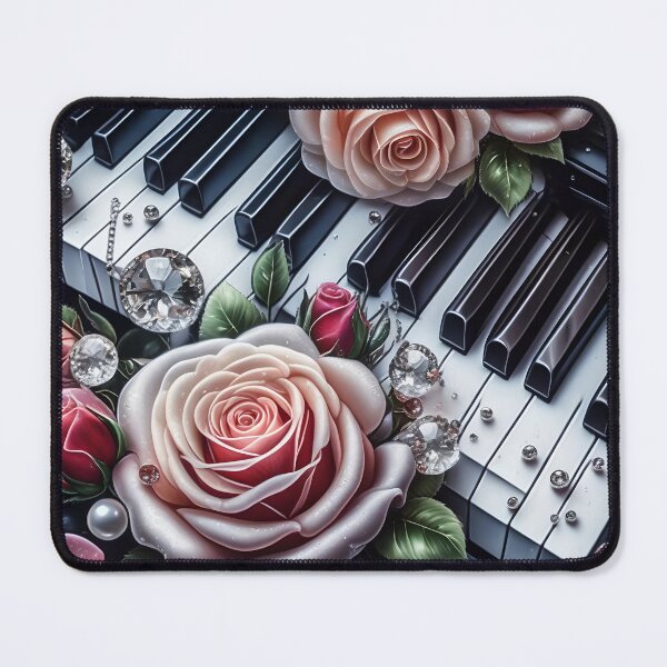 Item preview, Pink Roses on Piano designed and sold by Fantasy-Fashion.