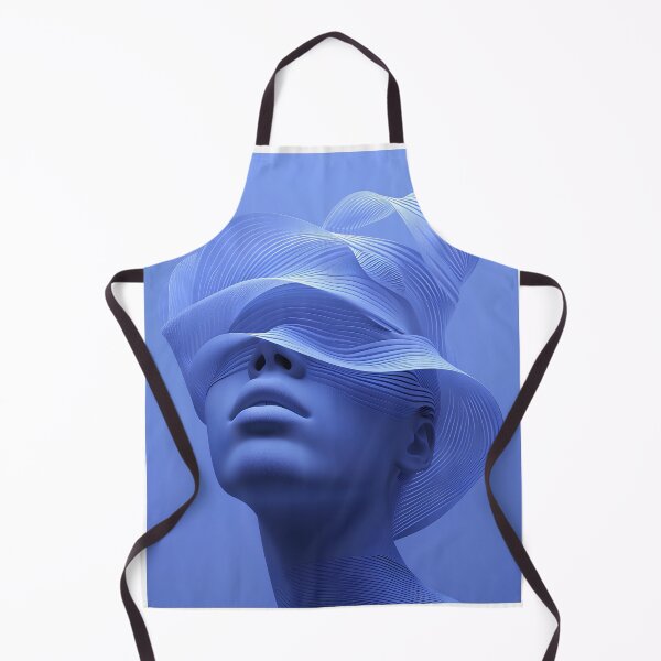 Item preview, Pensive lady in blue colors  designed and sold by IreneRuya.
