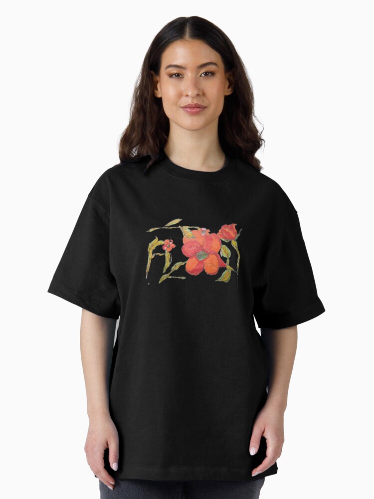 Thumbnail 2 of 7, Oversized T-Shirt, A Flower Blooms (Art only) designed and sold by Ladyinthemitten.