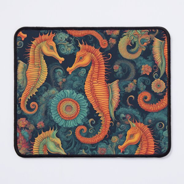 Item preview, Vintage Seahorse Pattern designed and sold by NicMacTees.