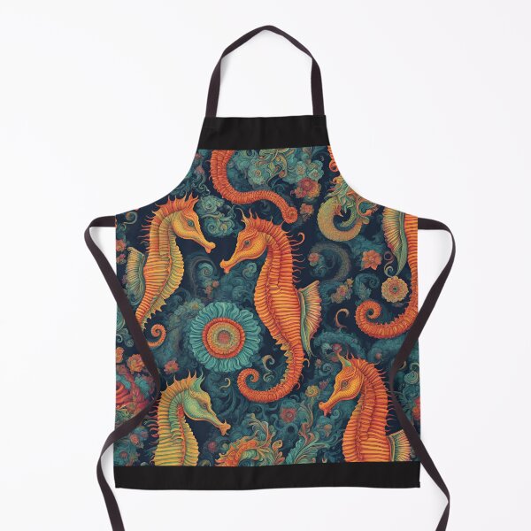 Item preview, Vintage Seahorse Pattern designed and sold by NicMacTees.