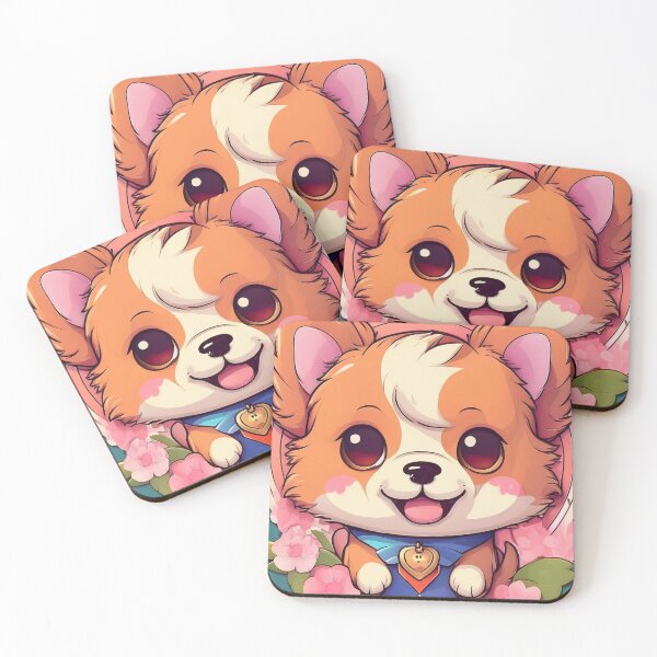 Item preview, “Charming Corgi with Heart Pendant - Adorable Pet Art” designed and sold by EidansEmpire.