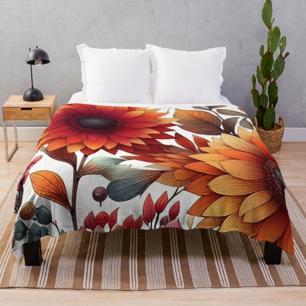 Item preview, Colorful Fall Autumn Flowers and Foliage designed and sold by GraphicsClub.
