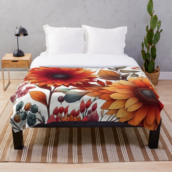 Item preview, Colorful Fall Autumn Flowers and Foliage  designed and sold by GraphicsClub.