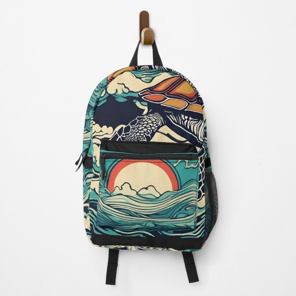 Item preview, Vintage Sea turtle in waves. designed and sold by NicMacTees.