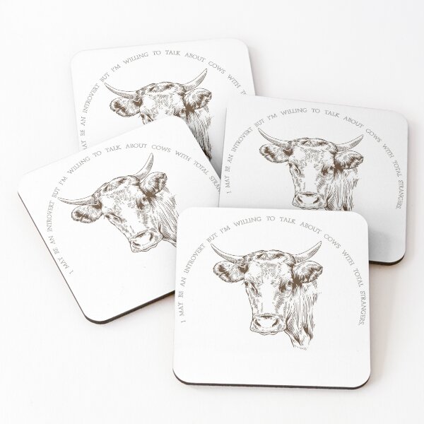 Item preview, I may be an introvert but cows... designed and sold by scleverfarm.