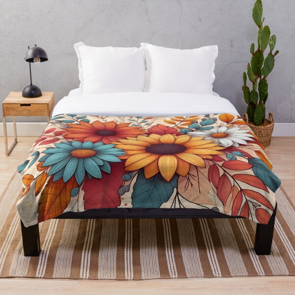 Item preview, Colorful Fall Autumn Flowers and Foliage  designed and sold by GraphicsClub.