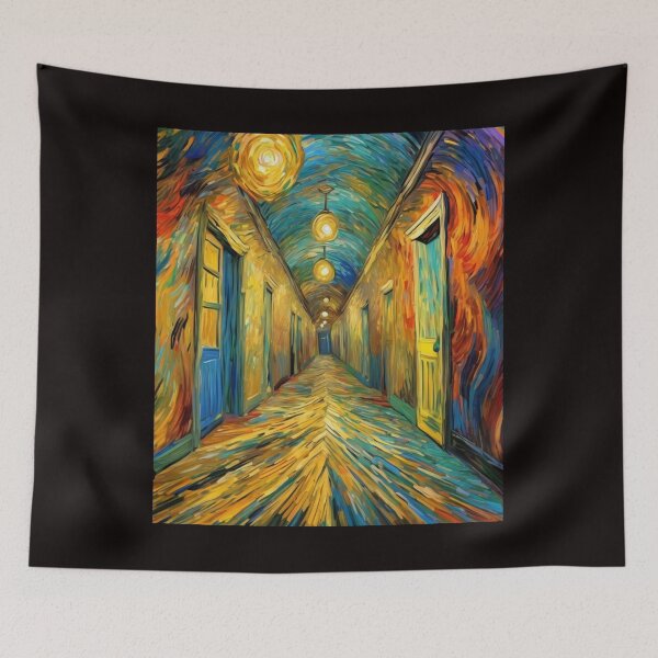 Item preview,  "Corridor of Life with Various Doors" designed and sold by Artisticanvas.