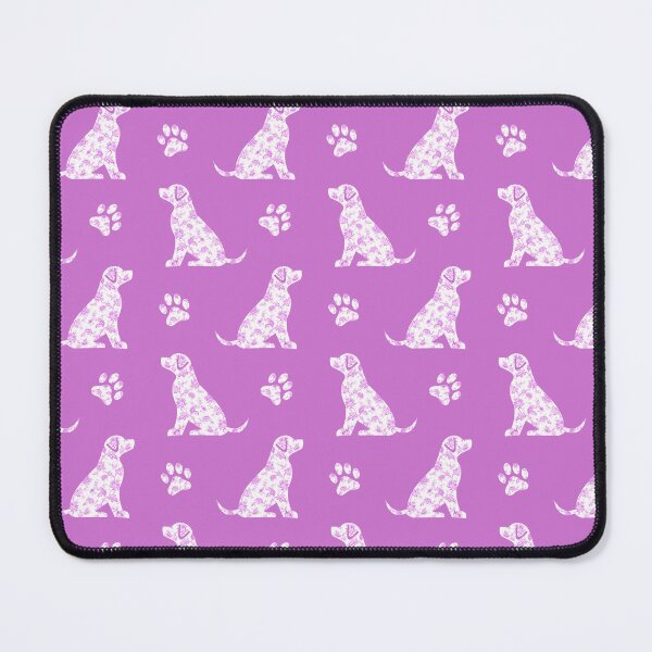 Item preview, Bright Pink Labrador Dog Toile Pattern designed and sold by KelseyNY.