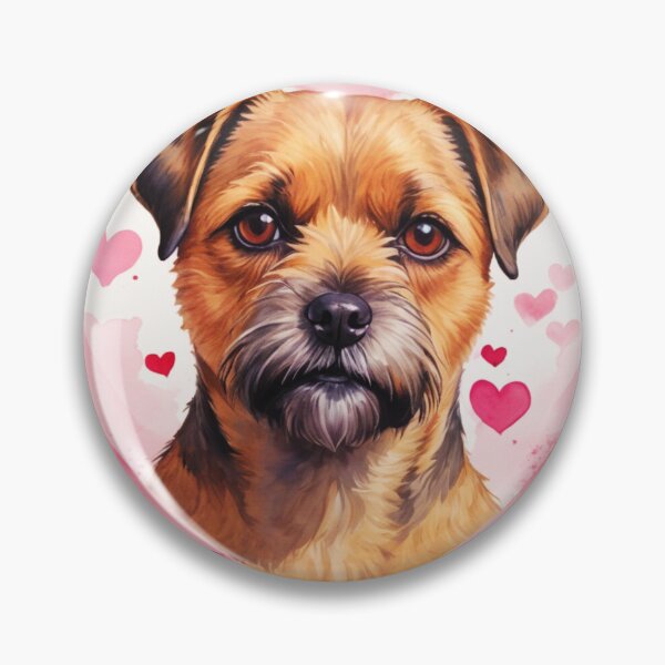 Item preview, Border Terrier Valentine designed and sold by TheAnimalZ00.