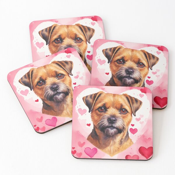 Item preview, Border Terrier Valentine designed and sold by TheAnimalZ00.