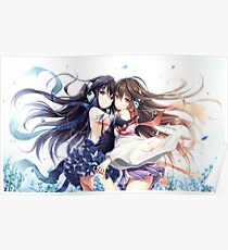 Póster Linda chica anime