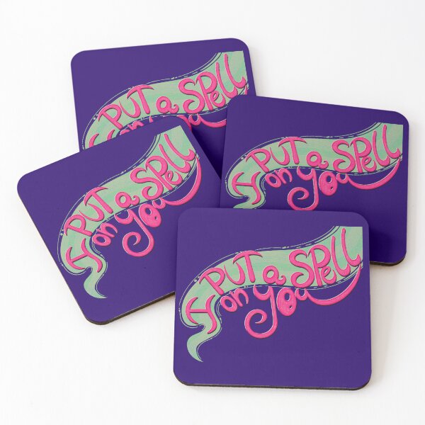 Item preview, I put a spell on you lettering art pink designed and sold by Kaushlydraw.